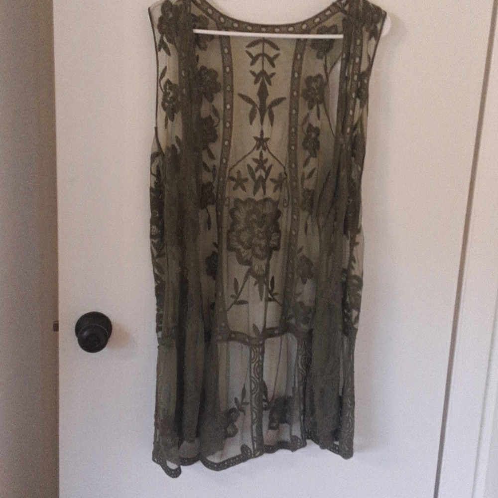 Long lacy sleeveless